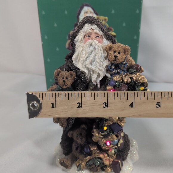 Boyd's Bears Father Christmas Figure 2004 733208 Figurine Santa Lights Handmade - Picture 7 of 16